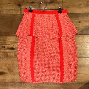 Red knee length Plenty by Tracy Reese skirt